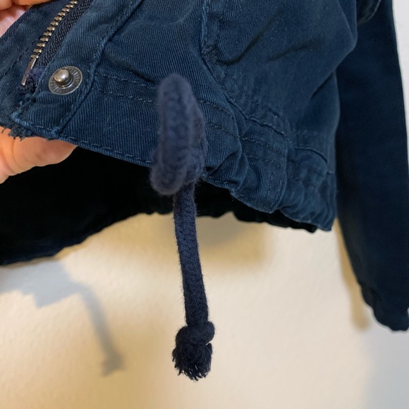 Hollister navy blue jacket rain coat - Picture 7 of 8